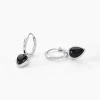 Marc Orian Créoles Argent|Créoles > Créoles Mentissa Argent Blanc Agate