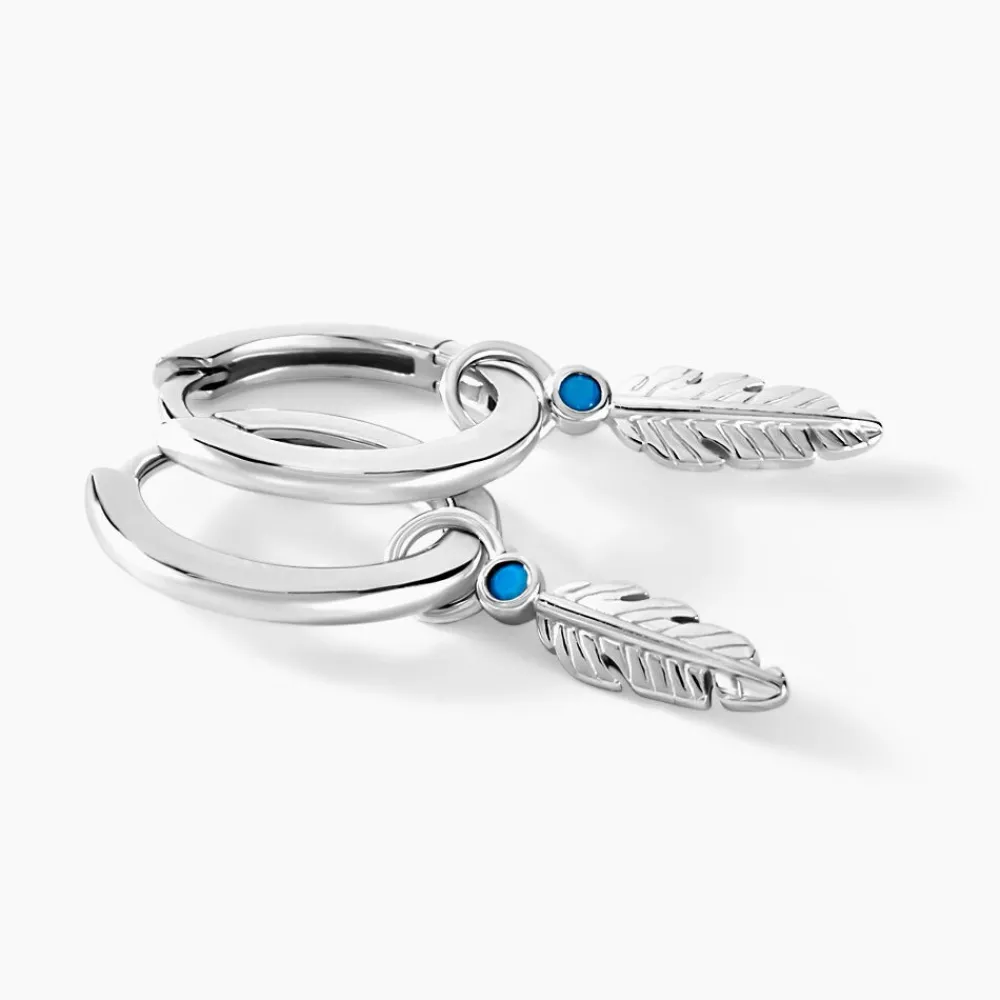 Marc Orian Créoles Argent|Créoles > Créoles Nahara Argent Blanc Oxyde De Zirconium
