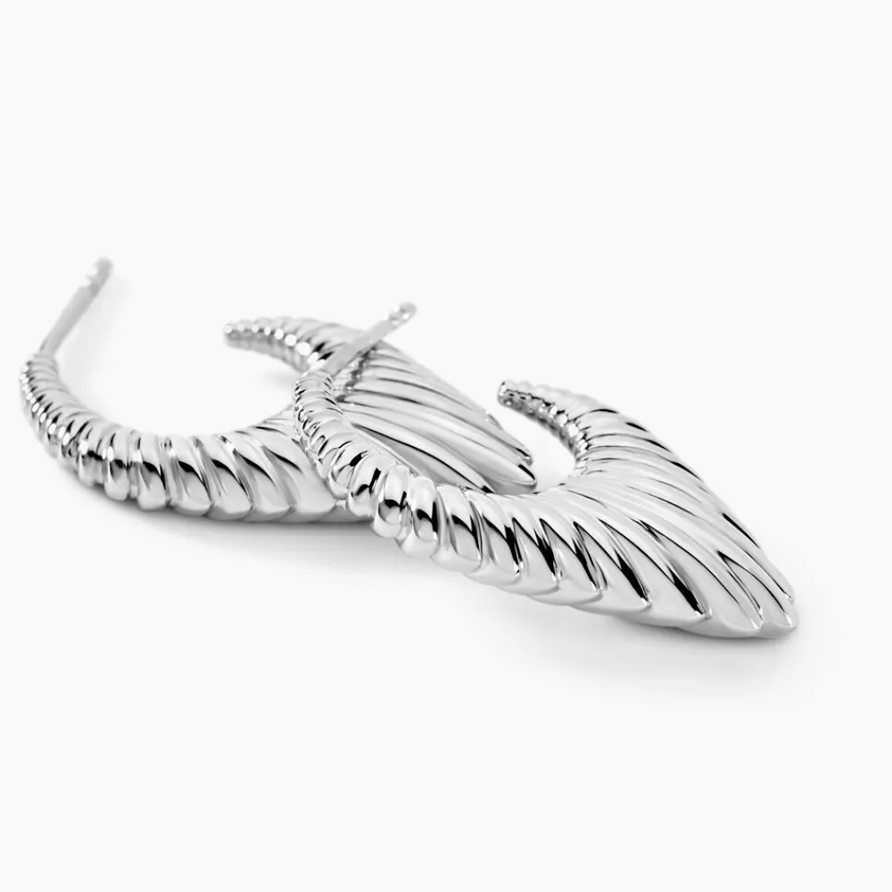 Marc Orian Créoles Argent|Bijoux Zirconium > Créoles Oksanne Argent Blanc Oxyde De Zirconium