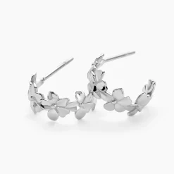 Marc Orian Créoles Argent|Boucles D'Oreilles Fleur > Créoles Olyss Argent Blanc