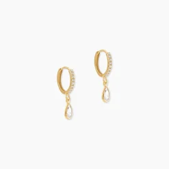Marc Orian Bijoux Zirconium|Créoles > Créoles Or Jaune Arielle Oxyde De Zirconium