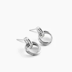 Marc Orian Créoles Argent|Créoles > Créoles Poly Argent Blanc