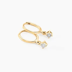 Marc Orian Créoles|Créoles Femme > Créoles Racquel Or Jaune Diamant
