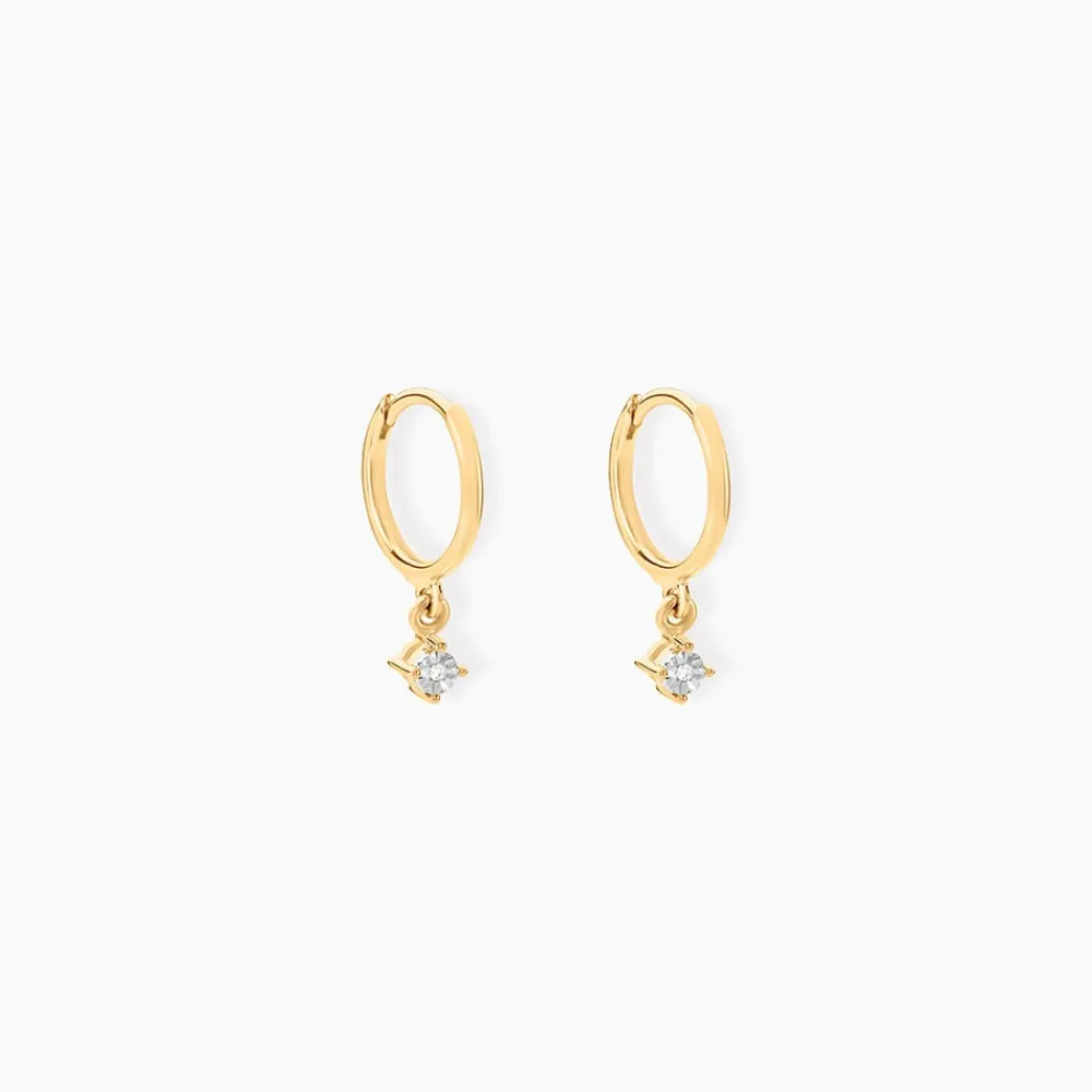 Marc Orian Créoles|Créoles Femme > Créoles Racquel Or Jaune Diamant
