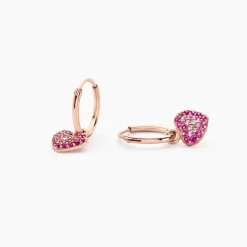 Marc Orian Créoles Argent|Bijoux Zirconium > Créoles Reflets Romantiques Argent Rose Oxyde De Zirconium