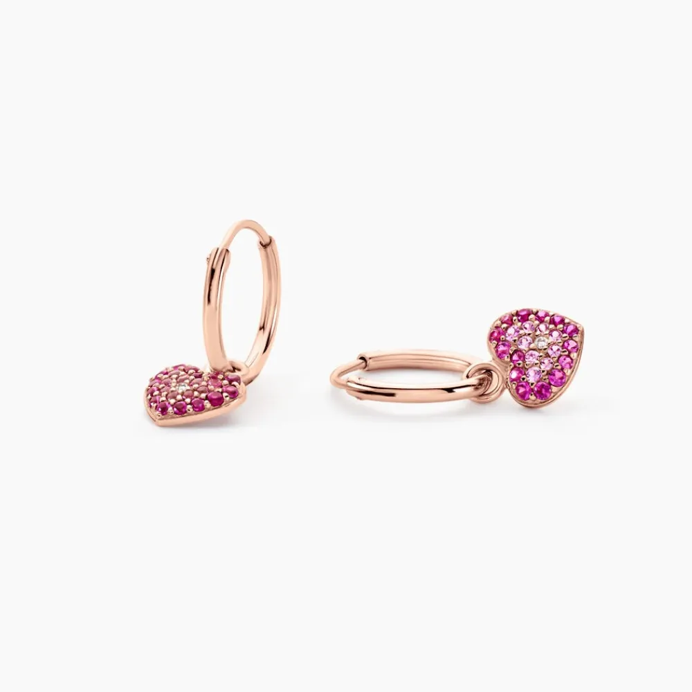Marc Orian Créoles Argent|Bijoux Zirconium > Créoles Reflets Romantiques Argent Rose Oxyde De Zirconium