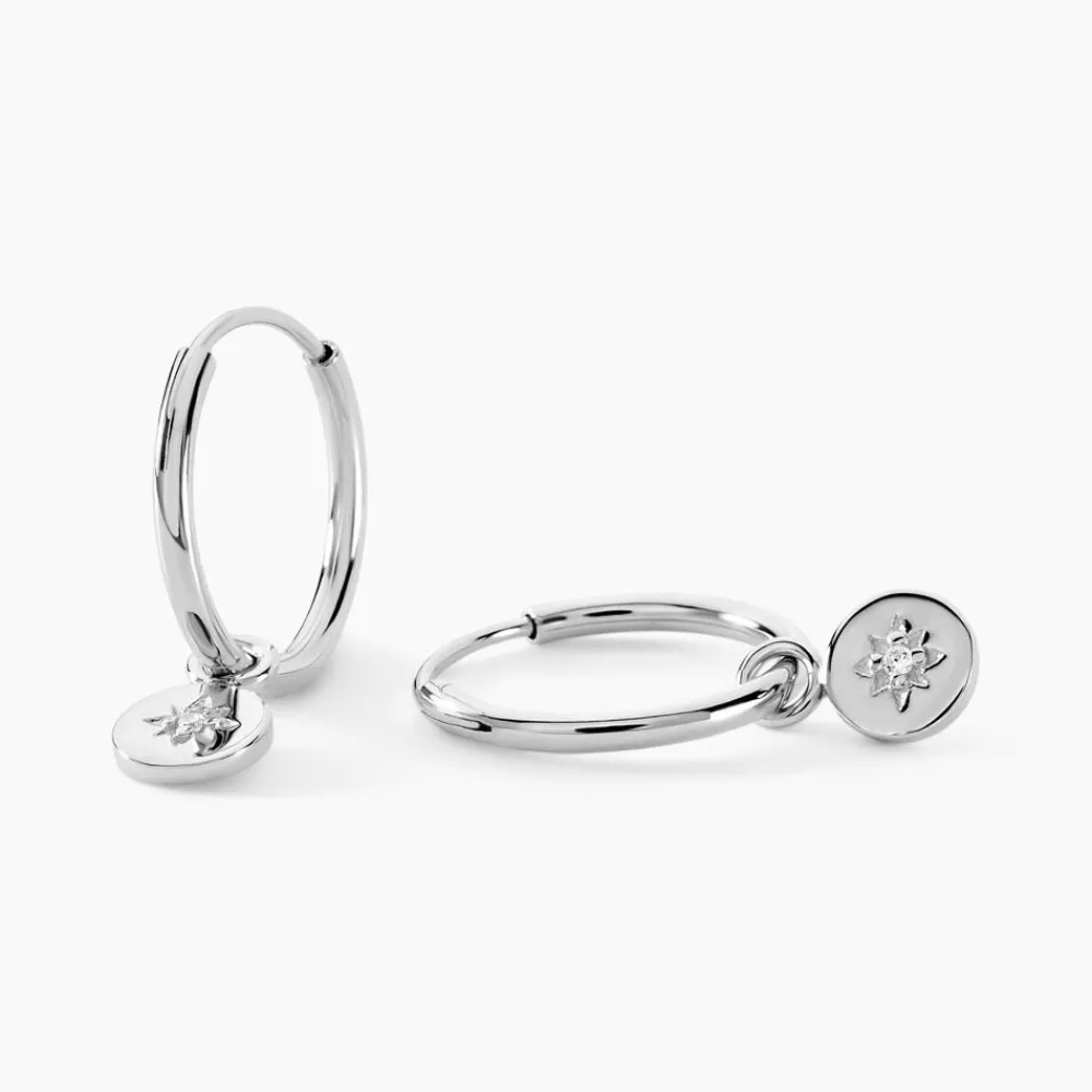 Marc Orian Créoles Argent|Bijoux Zirconium > Créoles Rhoda Argent Blanc Oxyde De Zirconium