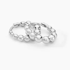 Marc Orian Créoles Argent|Créoles > Créoles Safana Argent Blanc