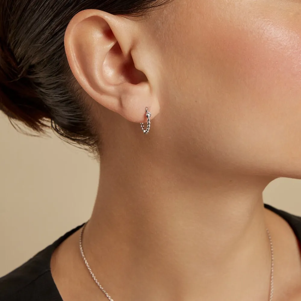 Marc Orian Créoles Argent|Bijoux Zirconium > Créoles Salana Argent Blanc Oxyde De Zirconium