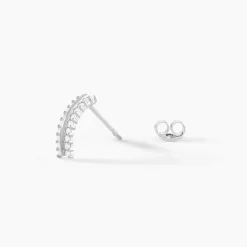 Marc Orian Créoles Argent|Bijoux Zirconium > Créoles Sophie Rondes Argent Blanc Oxyde De Zirconium
