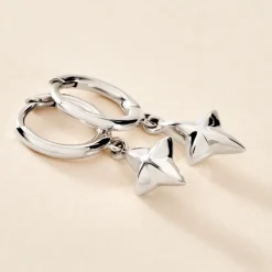 Marc Orian Créoles Argent|Créoles > Créoles Spell Argent Blanc