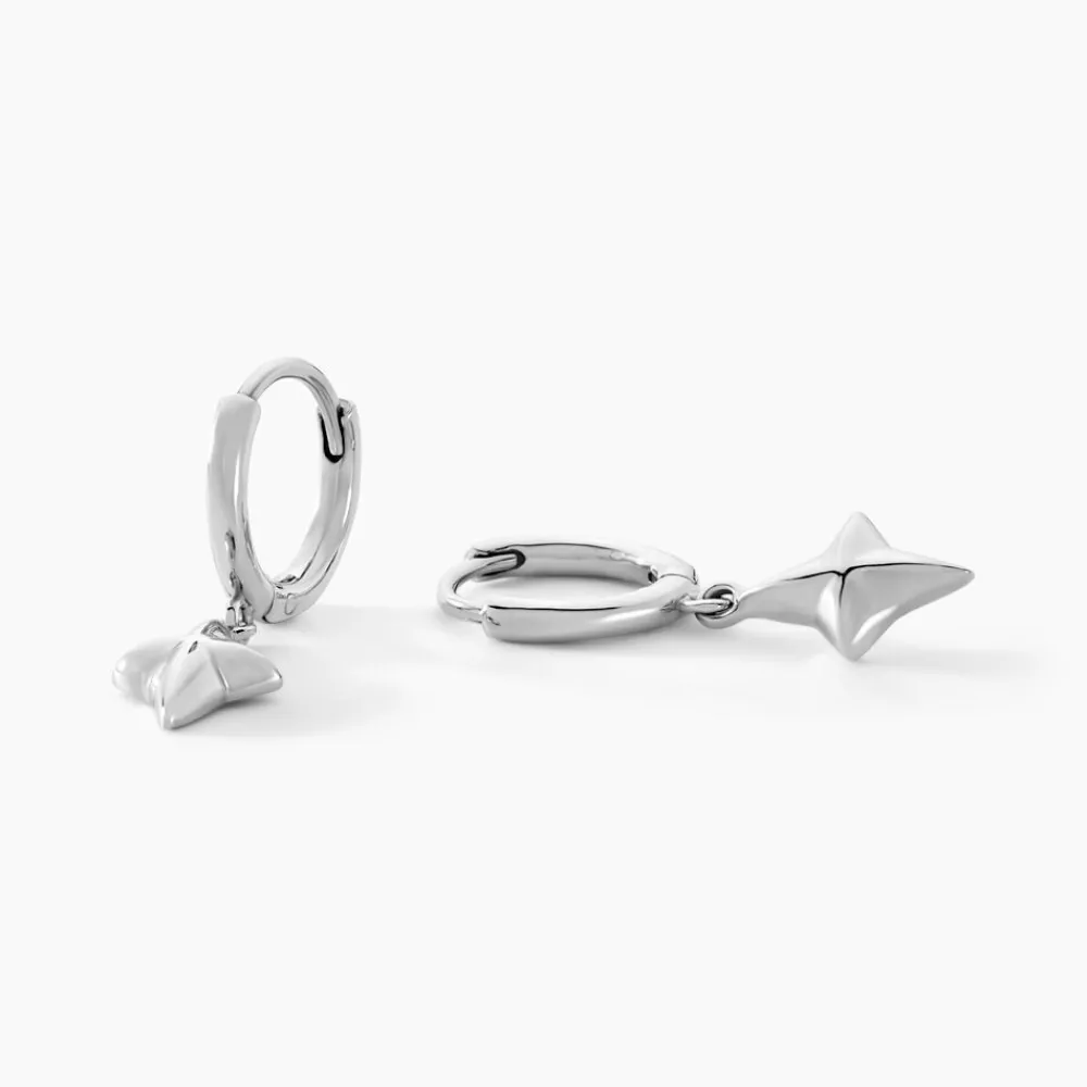 Marc Orian Créoles Argent|Créoles > Créoles Spell Argent Blanc