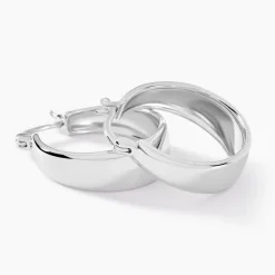 Marc Orian Créoles Argent|Créoles > Créoles Suliac Argent Blanc