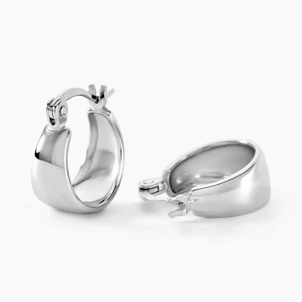 Marc Orian Créoles Argent|Créoles > Créoles Suliac Argent Blanc