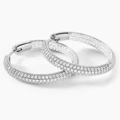 Marc Orian Créoles Argent|Bijoux Zirconium > Créoles Suzel Argent Blanc Oxyde De Zirconium