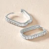 Marc Orian Créoles Argent|Bijoux Zirconium > Créoles Trait D'union Argent Rhodié Oxyde De Zirconium