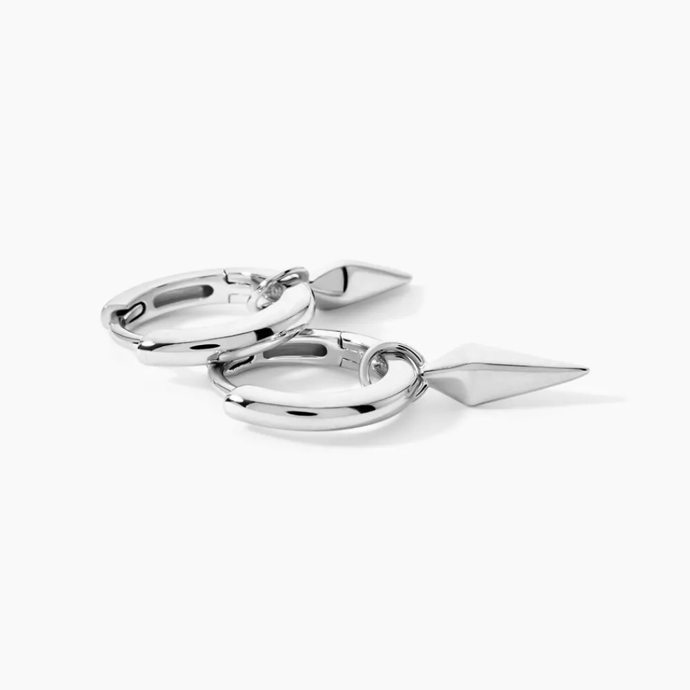 Marc Orian Créoles Argent|Créoles > Créoles Trana Argent Blanc