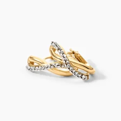 Marc Orian Boucles D'Oreilles Strass|Créoles > Créoles Ursella Or Jaune Strass