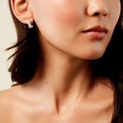 Marc Orian Créoles Argent|Bijoux Zirconium > Créoles Vaya Argent Blanc Oxyde De Zirconium