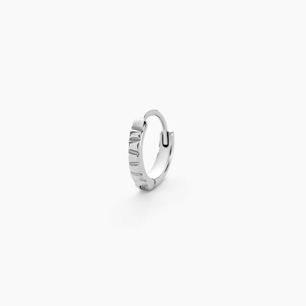 Marc Orian Créoles Argent|Créoles > Créole Sylas Argent Blanc