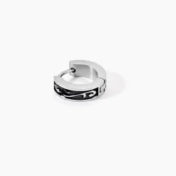 Marc Orian Créoles|Bijoux Homme > Créole Unitaire Altan Acier Blanc