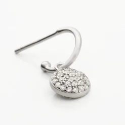 Marc Orian Créoles Argent|Bijoux Zirconium > Créole Unitaire Argent Blanc Donelle Oxyde De Zirconium