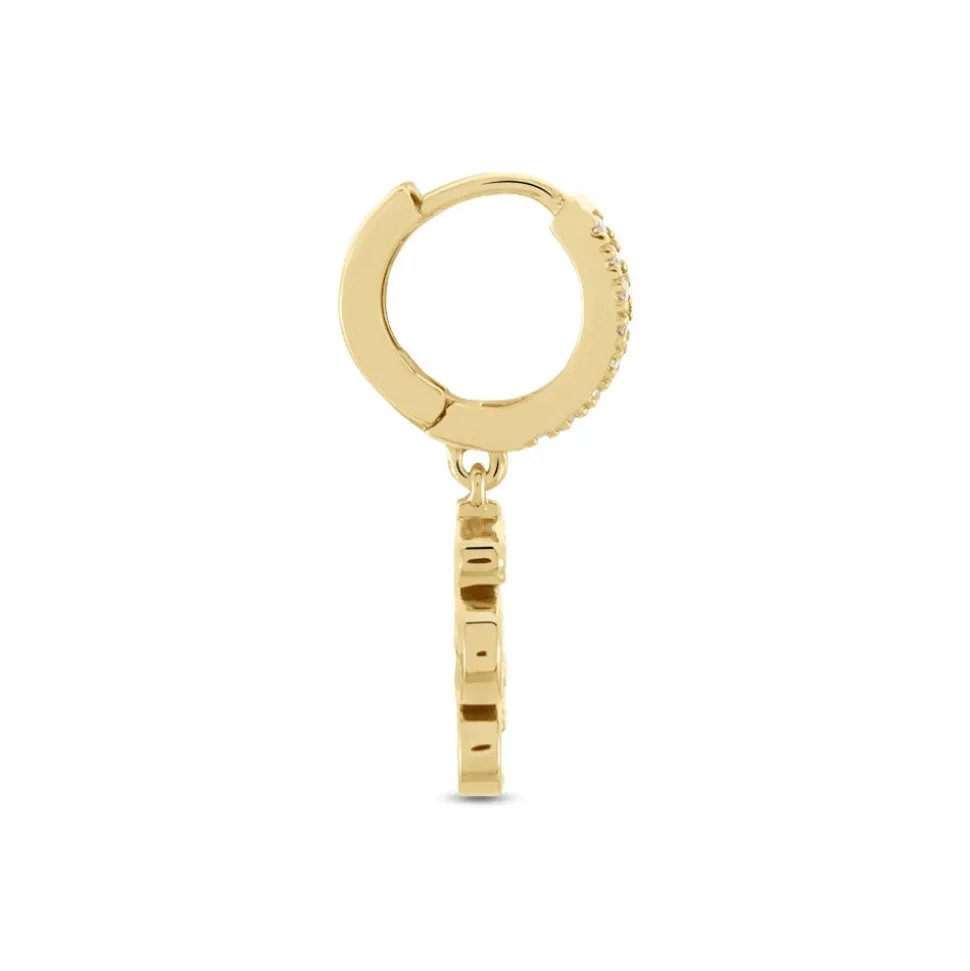 Créole Unitaire Callistea 5 Plaqué Or Jaune Oxyde De Zirconium