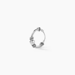 Marc Orian Créoles Argent|Créoles > Créole Unitaire Ian Argent Blanc