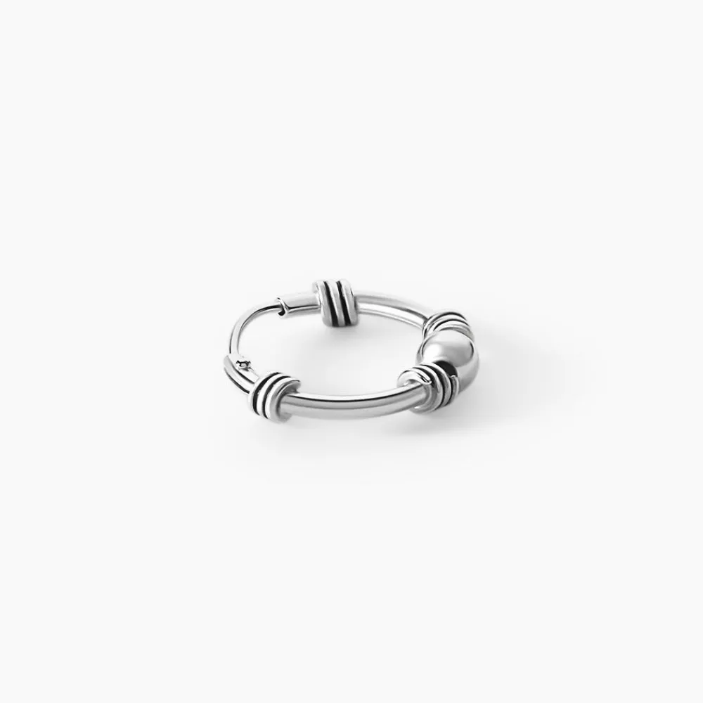 Marc Orian Créoles Argent|Créoles > Créole Unitaire Ian Argent Blanc