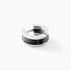 Marc Orian Créoles|Bijoux Homme > Créole Unitaire Ilyo Acier Bicolore