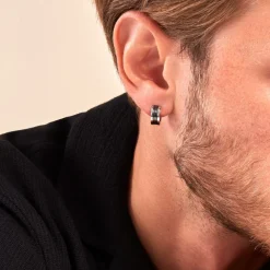Marc Orian Créoles|Bijoux Homme > Créole Unitaire Ilyo Acier Bicolore