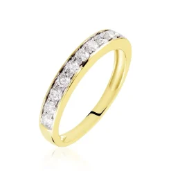 Marc Orian Bagues|Alliances > Demi-alliance Or Jaune Valentine Diamants Synthetique