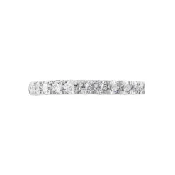 Marc Orian Bagues|Alliances > Demi Alliance Pristina Or Blanc Diamant Synthétique