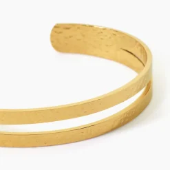 Marc Orian Bracelets Acier Inoxydable|Bijoux Acier Inoxydable > Jonc Ruka Acier Jaune