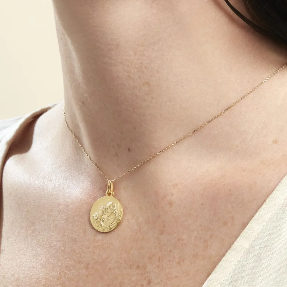 Marc Orian Pendentifs|Pendentifs Personnalisés > Médaille Or Jaune Saint Joseph
