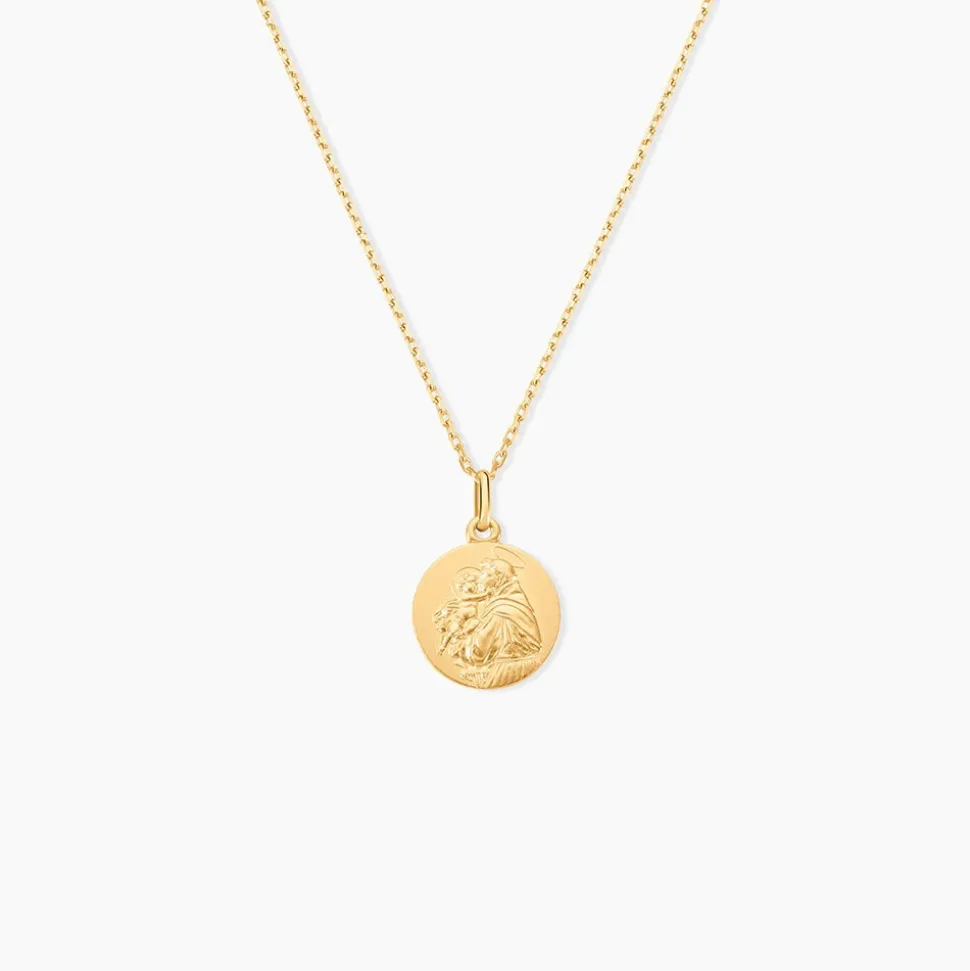 Medaille Or Jaune Saint Antoine De Padoue