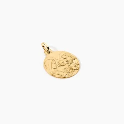 Marc Orian Pendentifs|Pendentifs Personnalisés > Medaille Or Jaune Sainte Famille