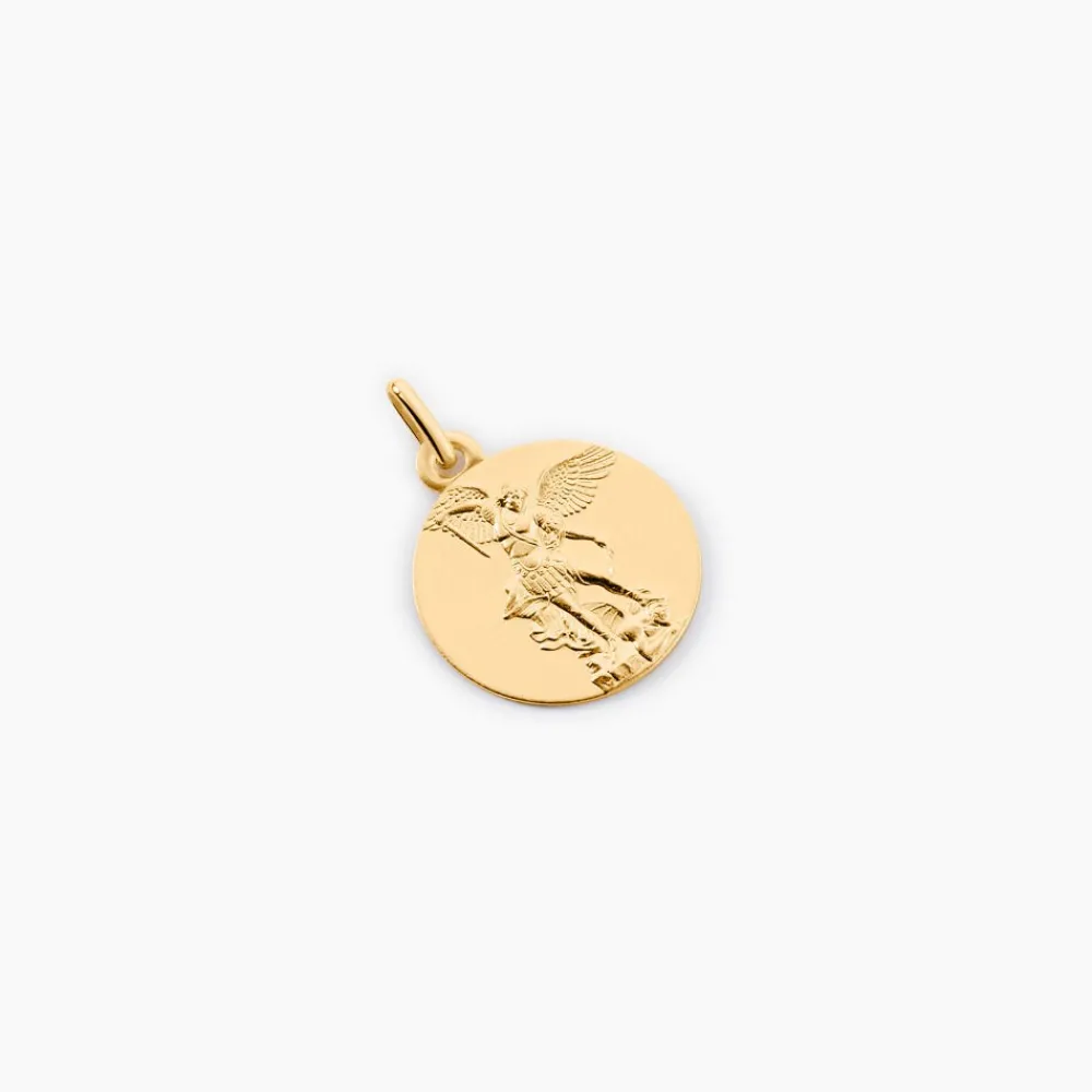 Marc Orian Pendentifs|Pendentifs Personnalisés > Medaille Or Jaune Saint Michel