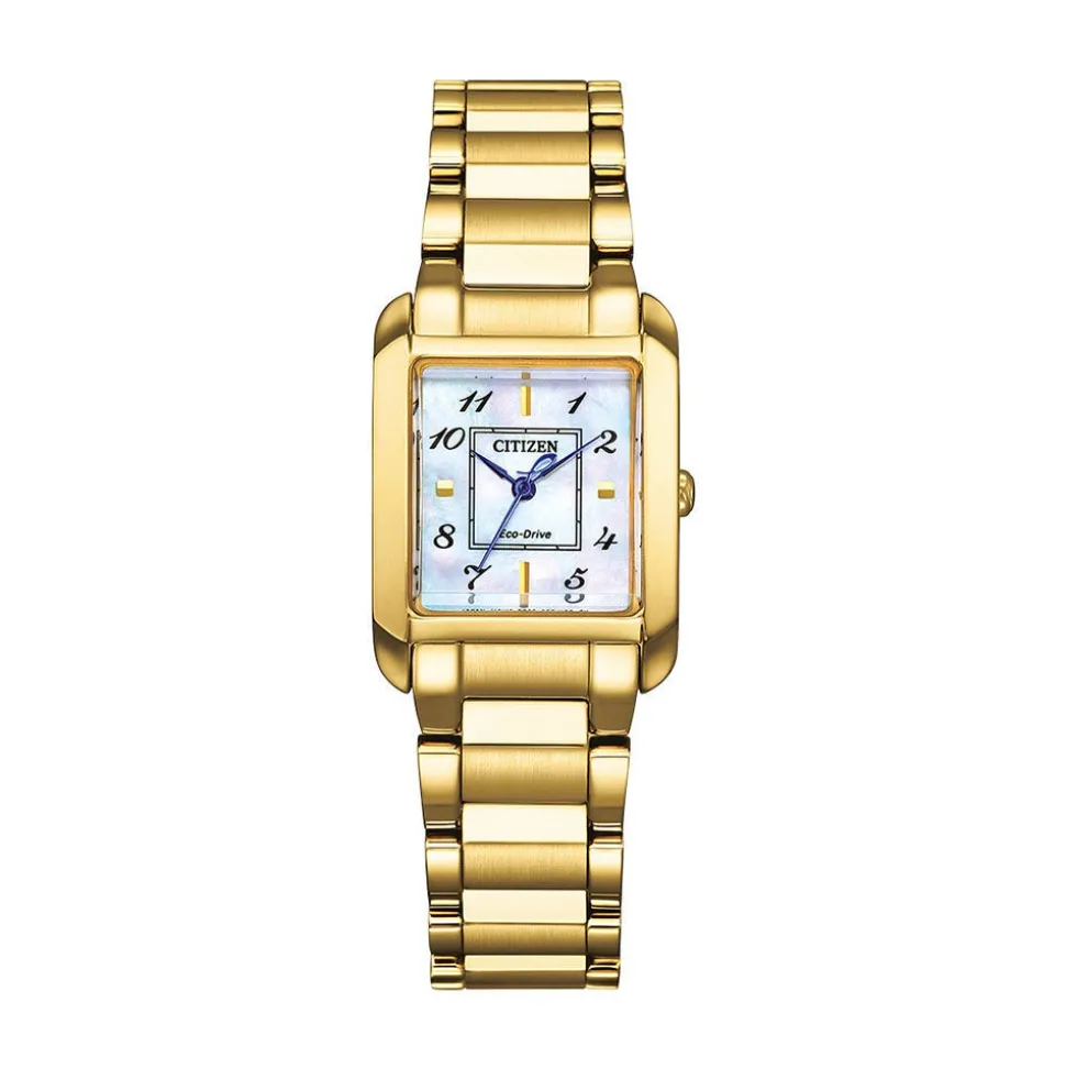 Montre Citizen Ladies Square Nacre Blanche