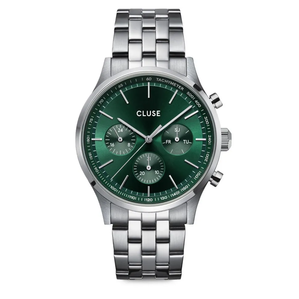 Montre Cluse Anthéor Multifonction Vert