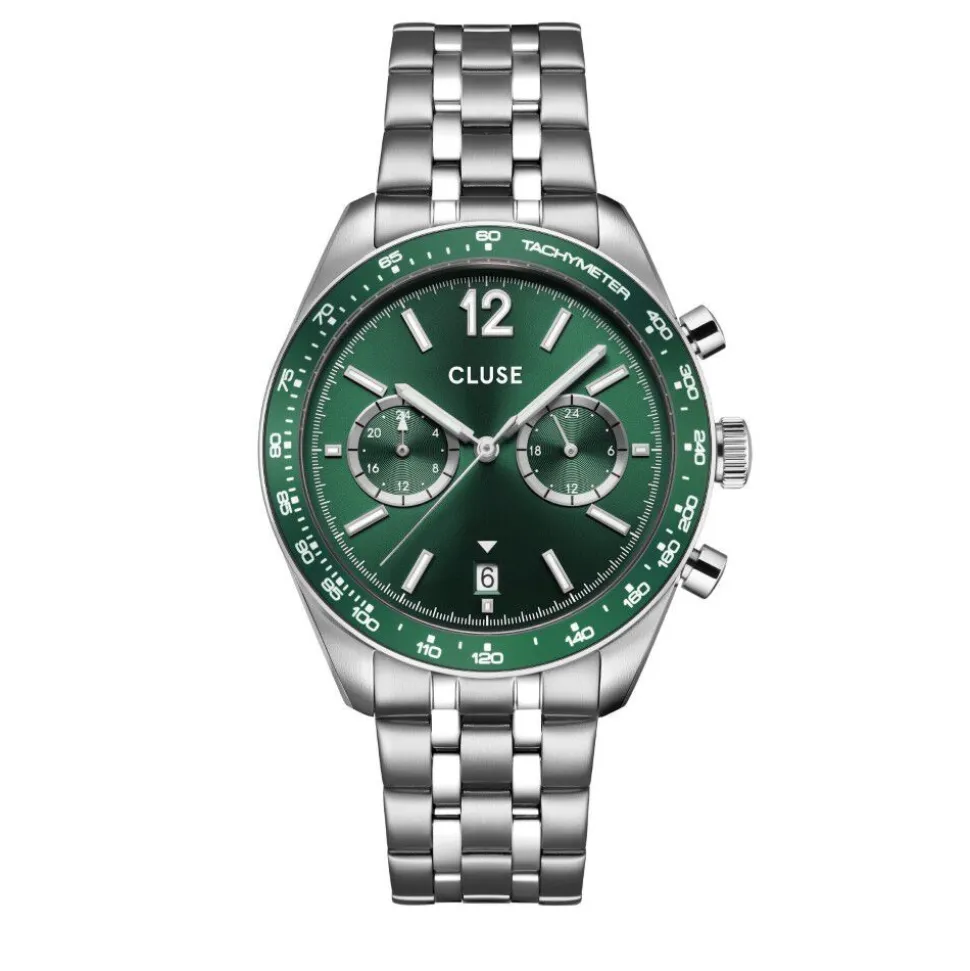 Montre Cluse Aravis Dual Timer Vert