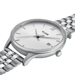 Montre Cluse Minuit Date Argenté
