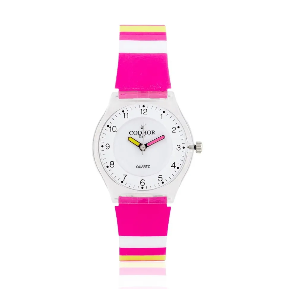 Montre Codhor Kid Rayure Blanc