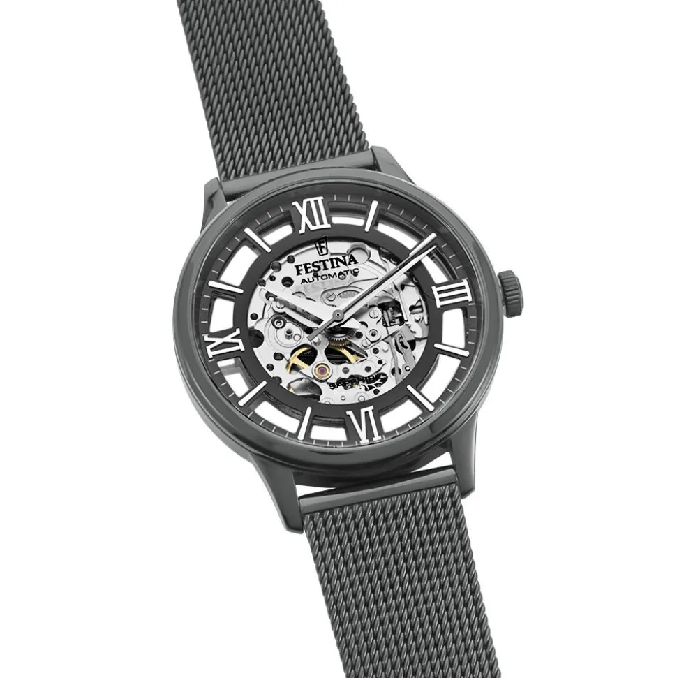 Montre Festina Squelette Blanc