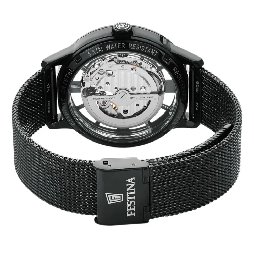 Montre Festina Squelette Blanc