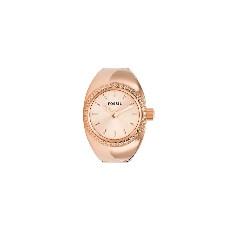 Montre Fossil Watch Ring Rose