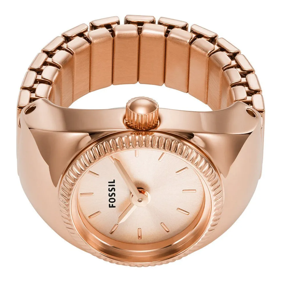 Montre Fossil Watch Ring Rose