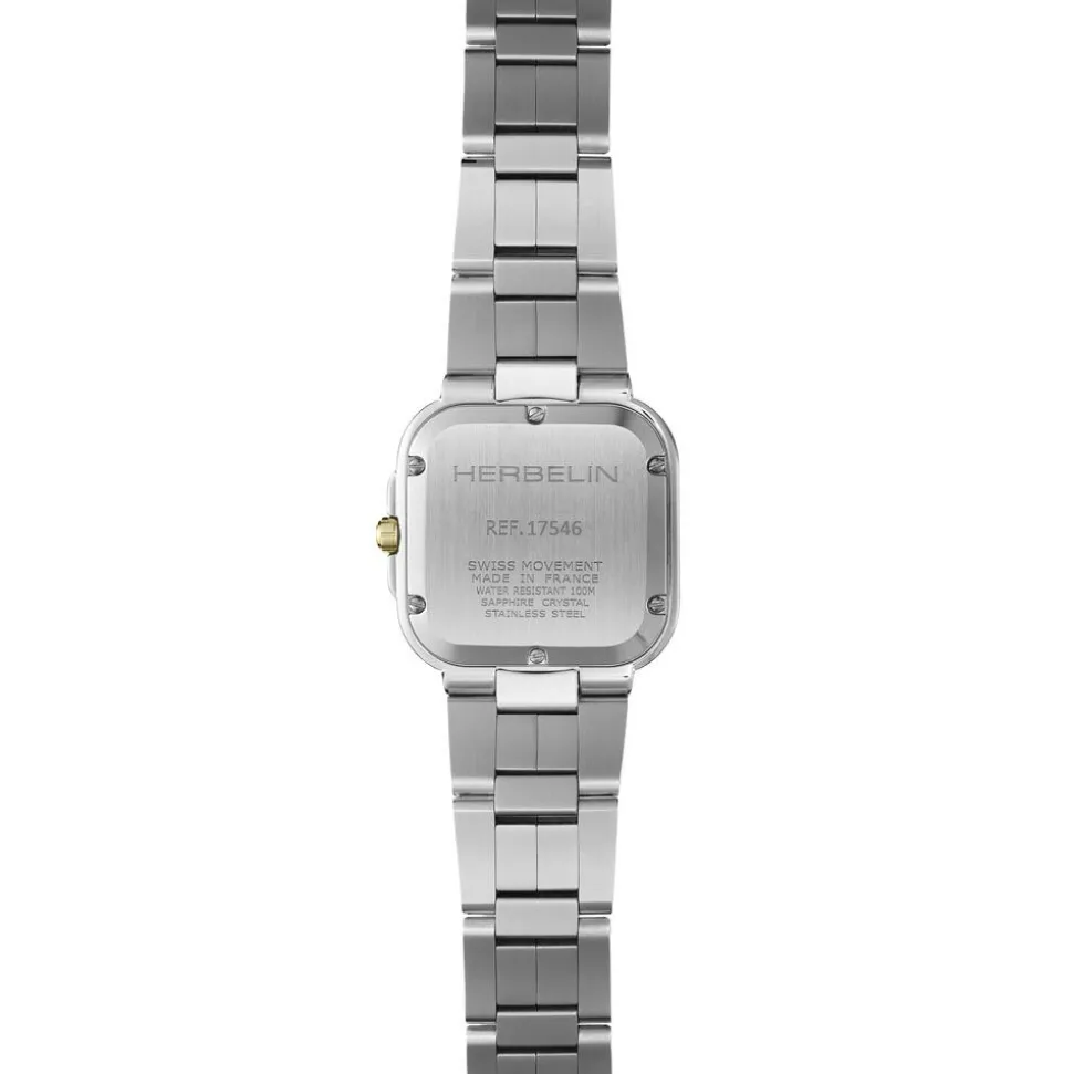 Montre Herbelin Cap Camarat Square Nacre Blanche