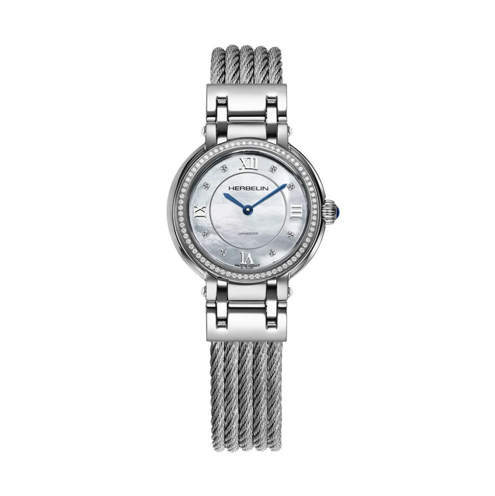 Montre Herbelin Galet Nacre Blanche