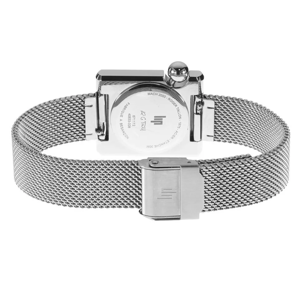 Montre Lip Mach 2000 Mini Square Argenté